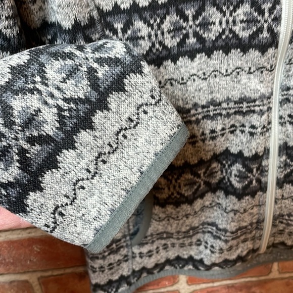 EDDIE bauer gray, zip up, teddy, fall/Winter jacket, size large, lightweight - Picture 6 of 10